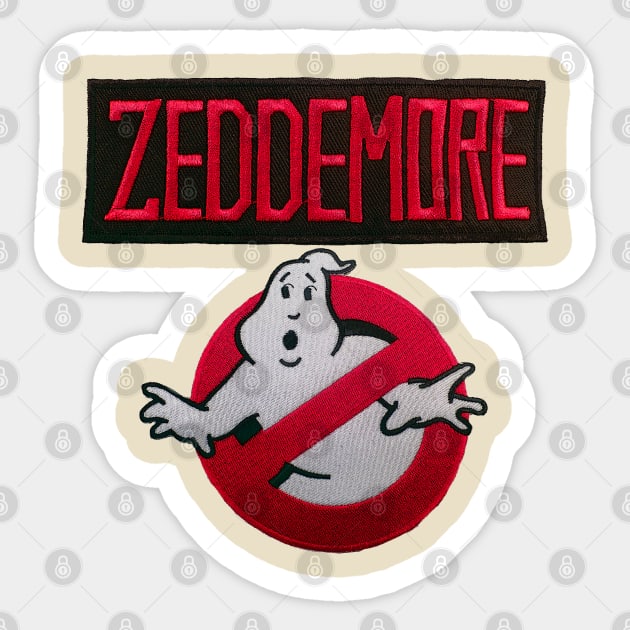 Winston Zeddemore Ghostbuster - with Proton Pack on back side Sticker by MonkeyKing